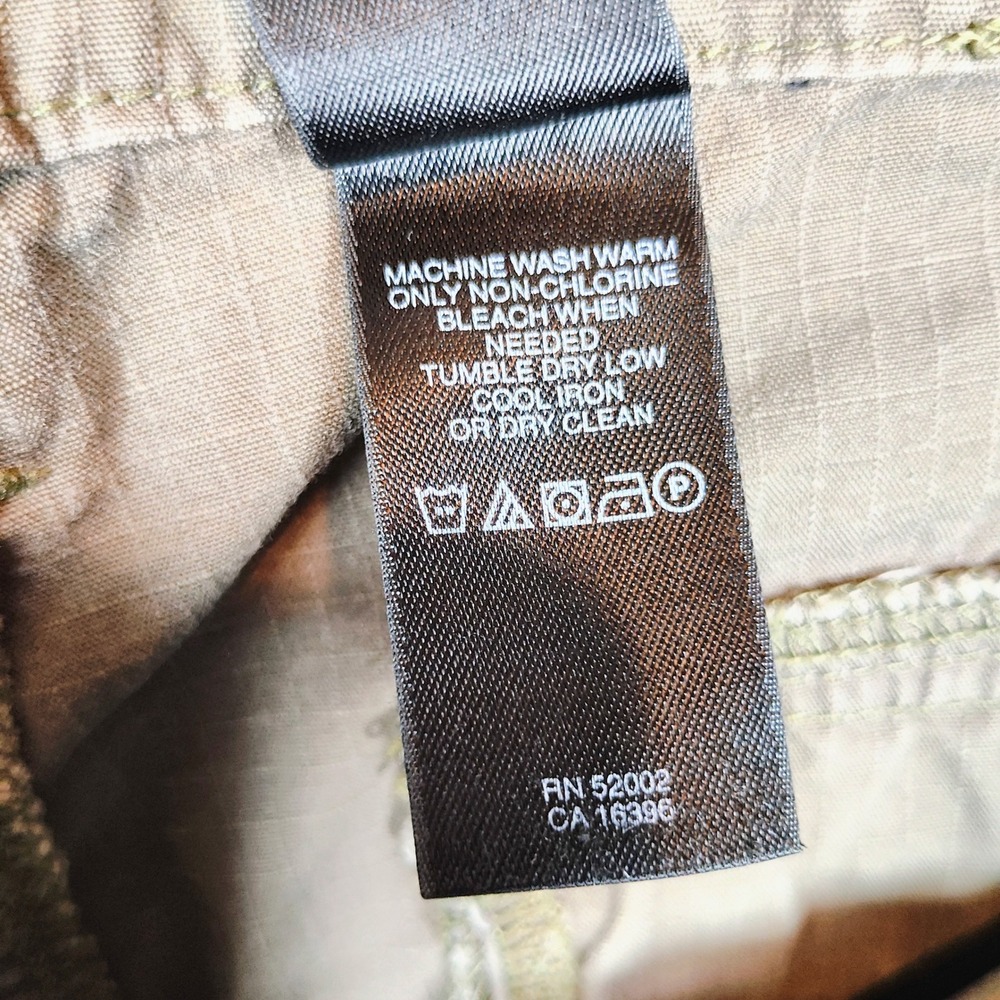 DKNY Jeans Women's Olive Green Ripstop Utility Cargo Pants Size 4 Straight Leg - Picture 10 of 12